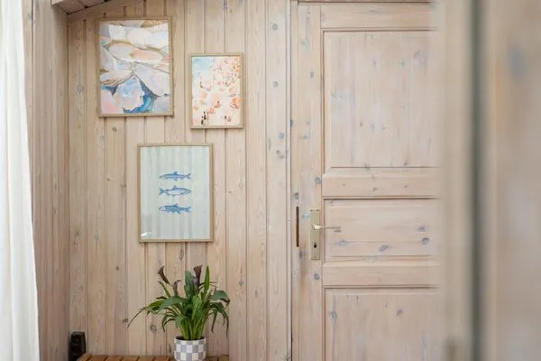 Hinter dieser Tür entsteht in Kürze eine Sauna  VITA Sonnholm