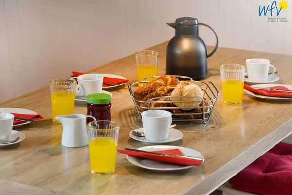 Essbereich Ferienhaus Charlotte 48 Ferienwohnung große Charlotte