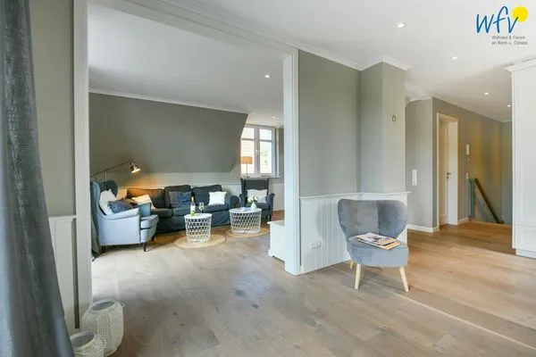 Wohnzimmer Ferienhaus Charlotte 48 Ferienwohnung große Charlotte