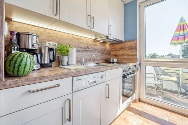 offene Küchenzeile Residenz am Strand Seeschwalbe - Wohnung 4-62