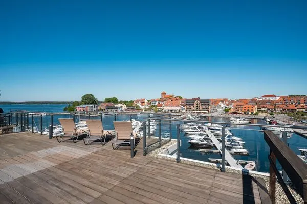 Ferienwohnung Möwe Hafenresidenz Waren (Müritz) - Dachterrassemit Hafenblick  Möwe
