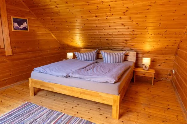 Schlafzimmer  Economy Blockhaus Fernando Magellan