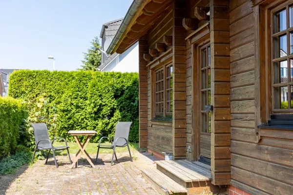 Terrasse  Economy Blockhaus Fernando Magellan