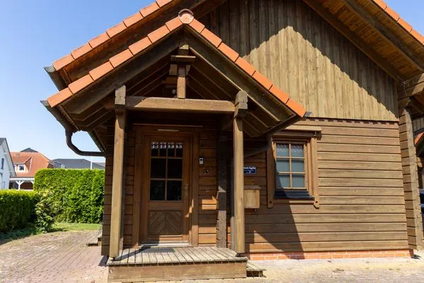 Fassade / Eingang  Economy Blockhaus Fernando Magellan