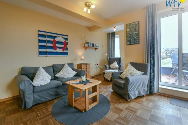 Wohnzimmer Haus Dünenblick Ferienwohnung 20