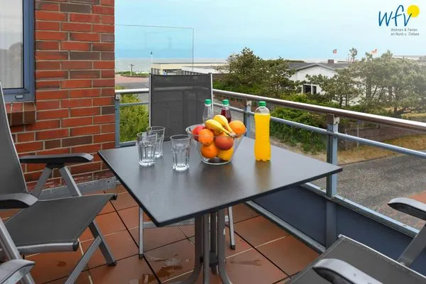 Balkon Haus Dünenblick Ferienwohnung 20