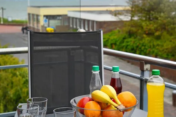 Balkon Haus Dünenblick Ferienwohnung 20