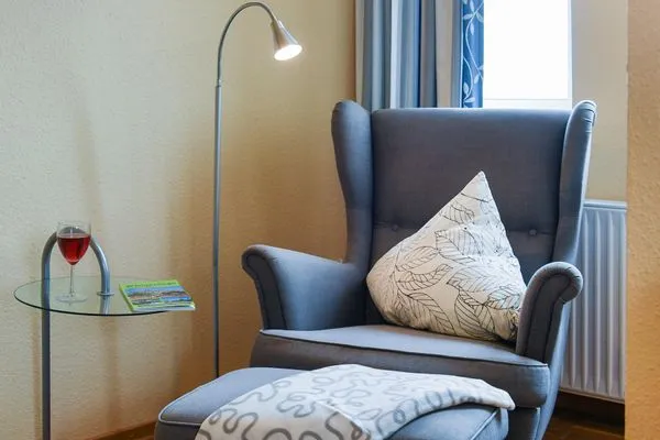 Wohnzimmer Haus Dünenblick Ferienwohnung 20