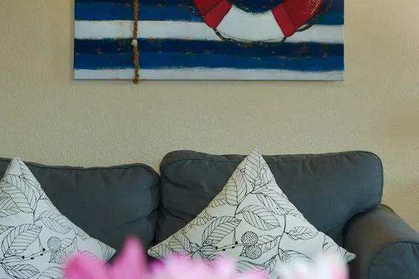 Wohnzimmer Haus Dünenblick Ferienwohnung 20