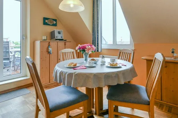 Wohnzimmer Haus Dünenblick Ferienwohnung 20