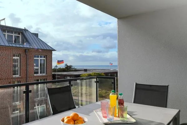 Balkon Haus Seeblick Ferienwohnung Strandgold