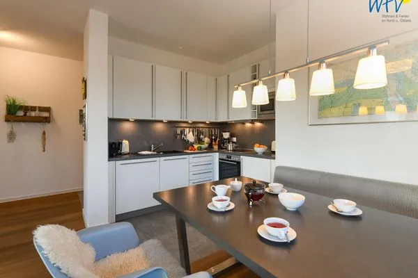 Küche / Küchenzeile Haus Seeblick Ferienwohnung Strandgold