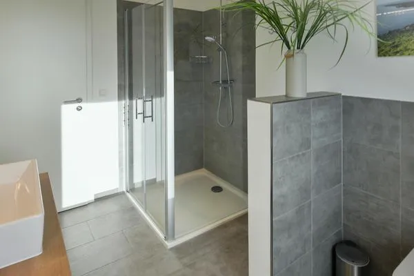 Badezimmer Haus Seeblick Ferienwohnung Strandgold