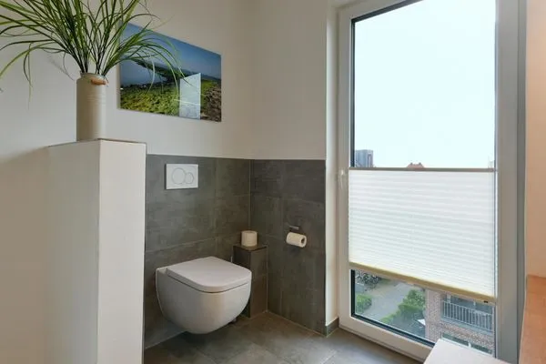 Badezimmer Haus Seeblick Ferienwohnung Strandgold