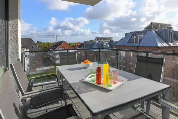 Balkon Haus Seeblick Ferienwohnung Strandgold