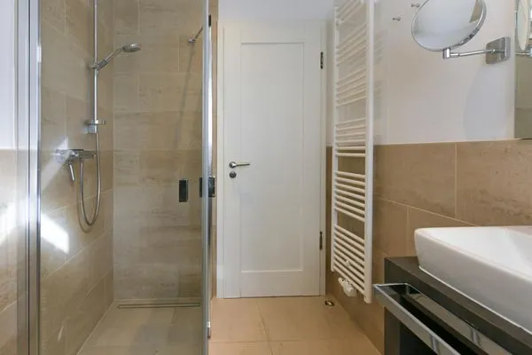 Badezimmer Ferienhaus Charlotte 48 Ferienwohnung kleine Charlotte