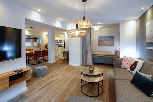  Ferienwohnung Dünenloft Wangerooge - Wohnzimmer
