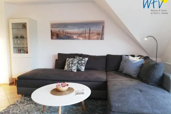 Wohnzimmer Haus Riffstraße 2c Ferienwohnung Urlaubsoase