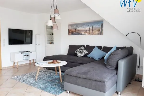 Wohnzimmer Haus Riffstraße 2c Ferienwohnung Urlaubsoase