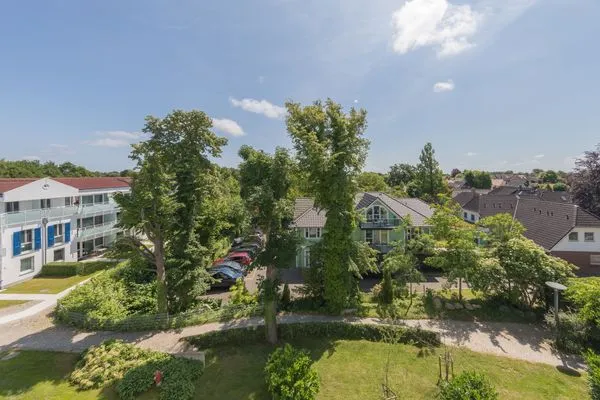 Ferienwohnung Dünensand Zingst Blick vom Balkon  Dünensand