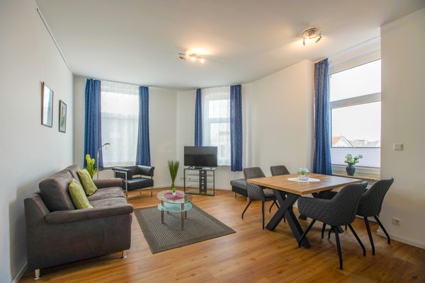  Haus Derk Juist - Wohnung 7 Borkum - Blick in den Wohnbereich