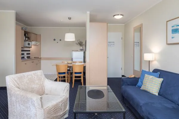 Ferienwohnung Seestern Zingst Blick in die offene Küche  Seestern