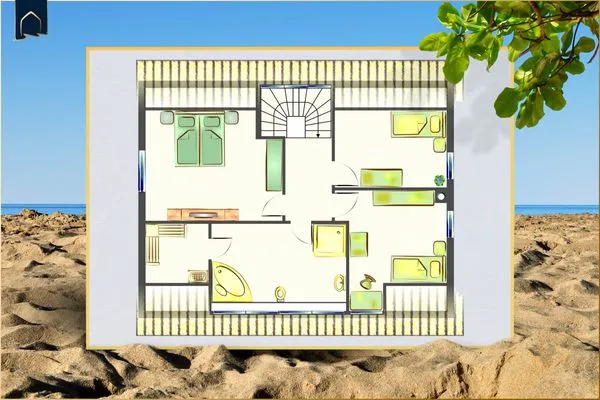 Grundriss  Ferienhaus Im Kiefernwäldchen