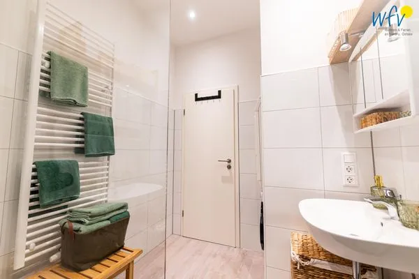 Badezimmer Haus Hummer Köbes Ferienwohnung Paul