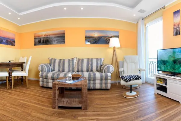 Living room Ostsee Residenz Meeresblick Seaside