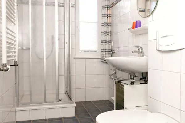 Badezimmer Ostsee Residenz Meeresblick Seemöwe