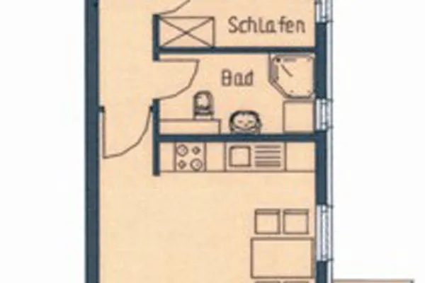 Grundriss Ostsee Residenz Meeresblick Seemöwe
