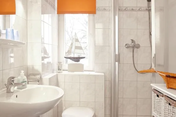 Bathroom Ostsee Residenz Meeresblick Strandmuschel