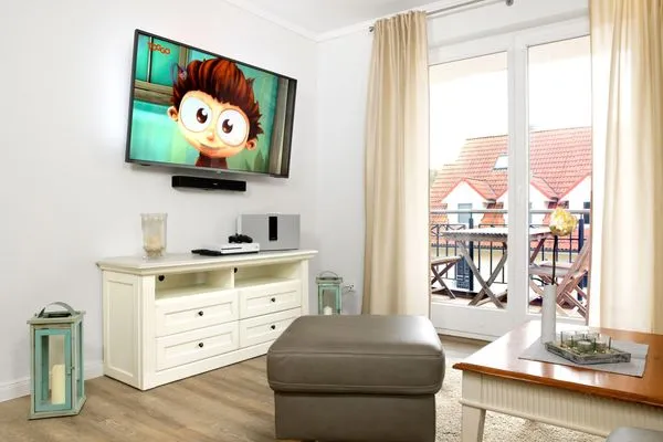Wohnzimmer Ostsee Residenz Meeresblick Strandjuwel