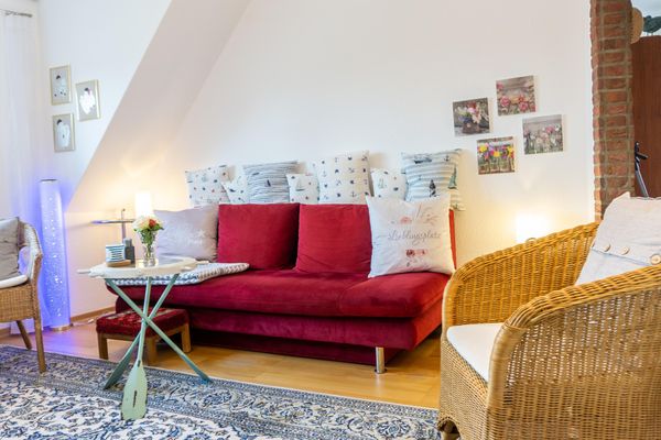  Ferienwohnung Wattlöwe Tönning - Sofa
