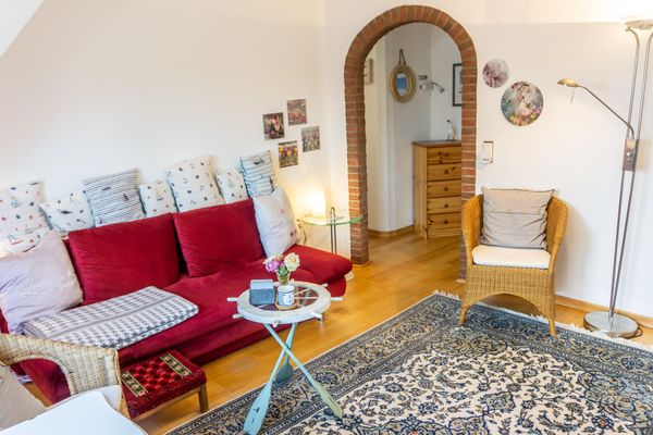  Ferienwohnung Wattlöwe Tönning - Sofaecke