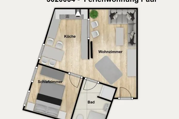Grundriss Haus Hummer Köbes Ferienwohnung Paul