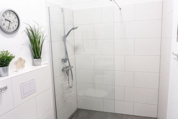  Ferienwohnung Amrum auf dem Holmhof Poppenbüll,Osterhever,Tetenbüll - Dusche