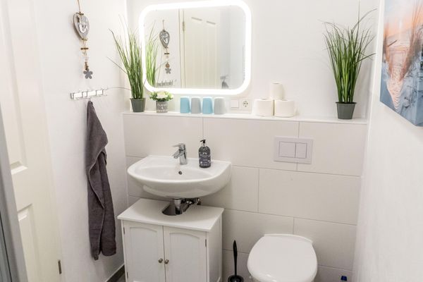  Ferienwohnung Sylt auf dem Holmhof Poppenbüll,Osterhever,Tetenbüll - Badezimmer