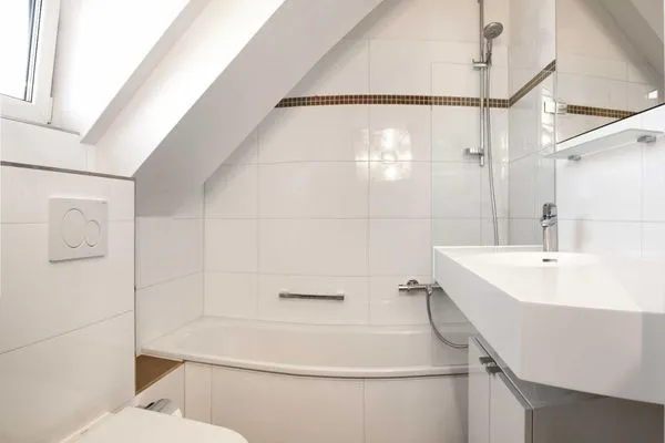 Bathroom Doppelhäuser zum Reetmoor Haus Friederike