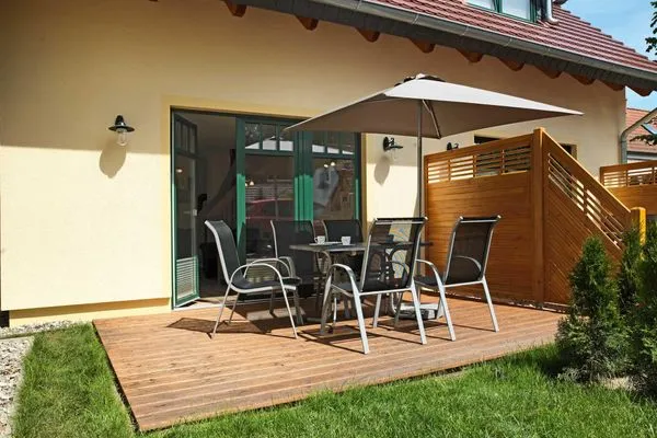 Terrace Doppelhäuser zum Reetmoor Haus Friederike