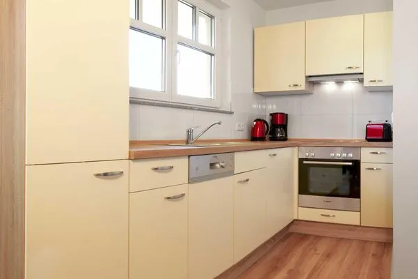 Kitchen Doppelhäuser zum Reetmoor Haus Friederike
