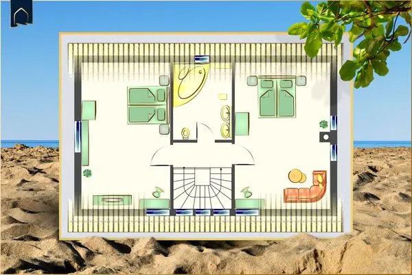 Grundriss  Ferienhaus Auszeitfischer