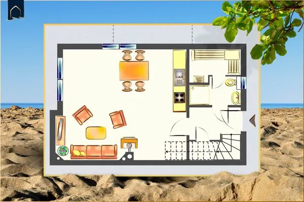 Grundriss  Ferienhaus Haffglück