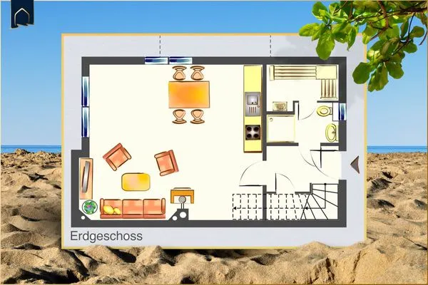 Grundriss  Ferienhaus Haff-Sommer