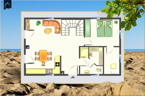 Grundriss  Ferienhaus Seeadler