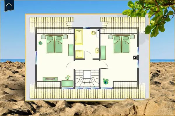 Grundriss  Ferienhaus Seeadler