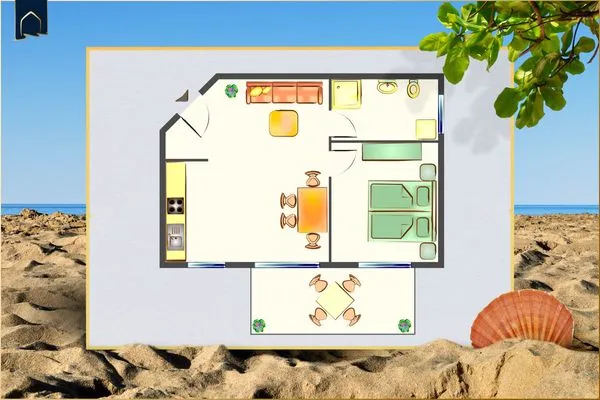 Grundriss  Ferienwohnung Sonnenblick