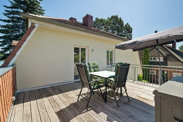 Apartment Strandglück Malchow - mit Terrasse und Sitzgelegenheit  Strandglück