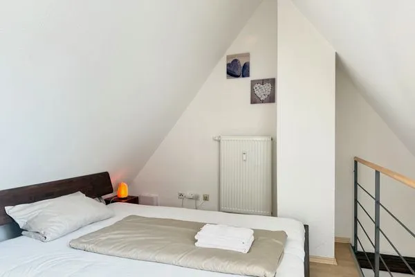  Ferienwohnung Doberauer Lindau Insel - Schlafzimmer - Doppelbett