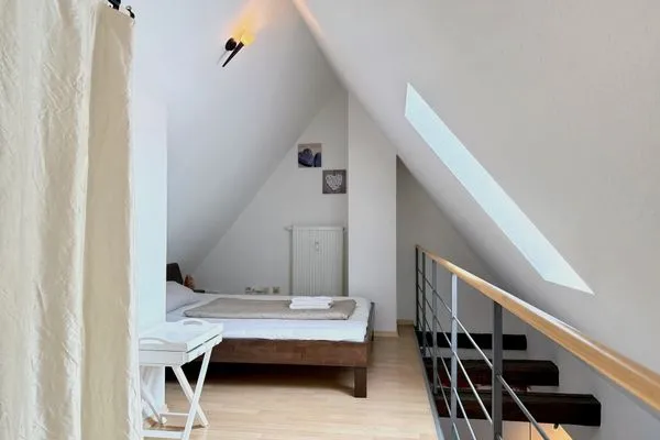  Ferienwohnung Doberauer Lindau Insel - Schlafzimmer - Doppelbett
